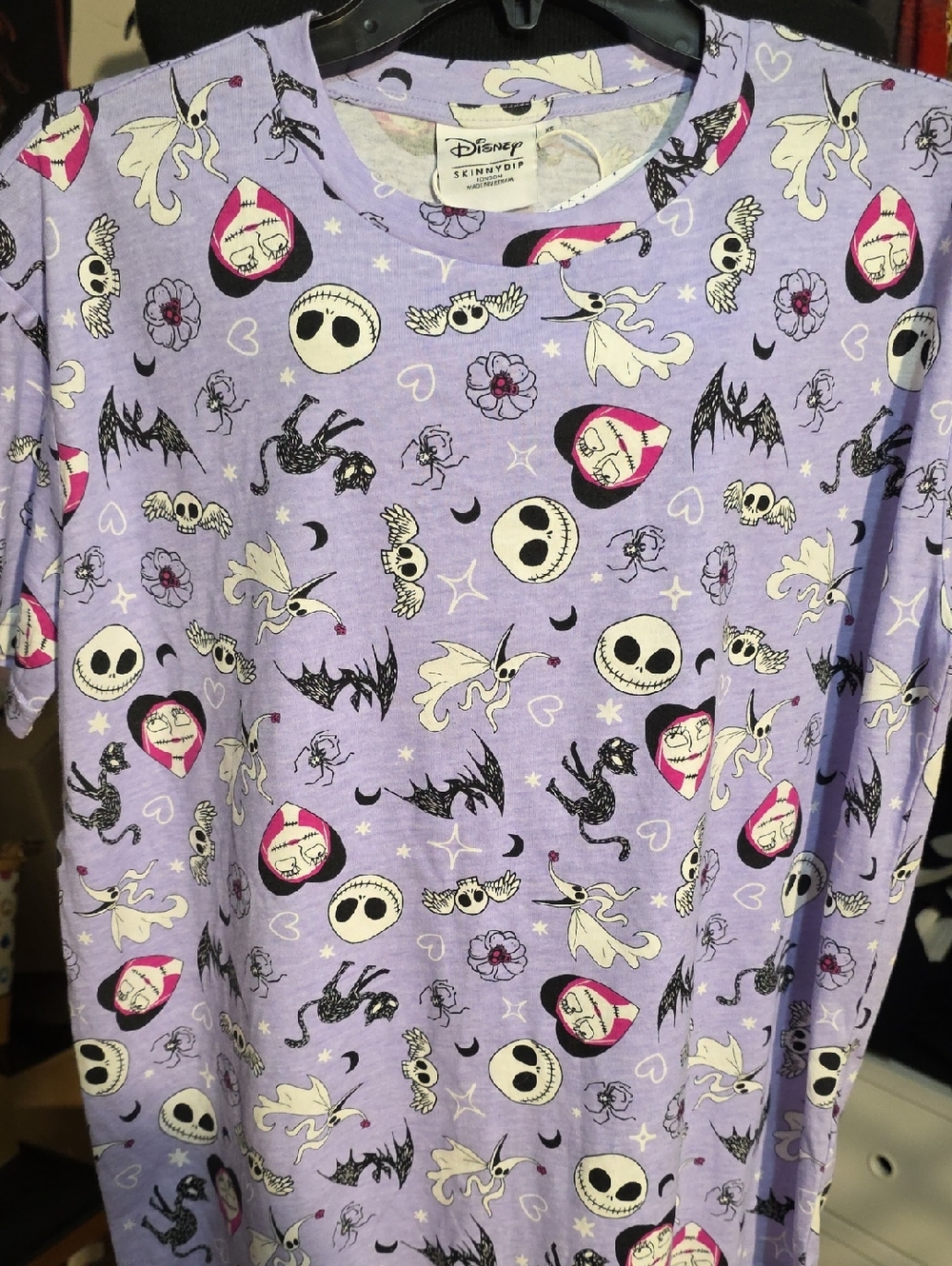 Disney Lavender The Nightmare Before Christmas Allover Print Tee